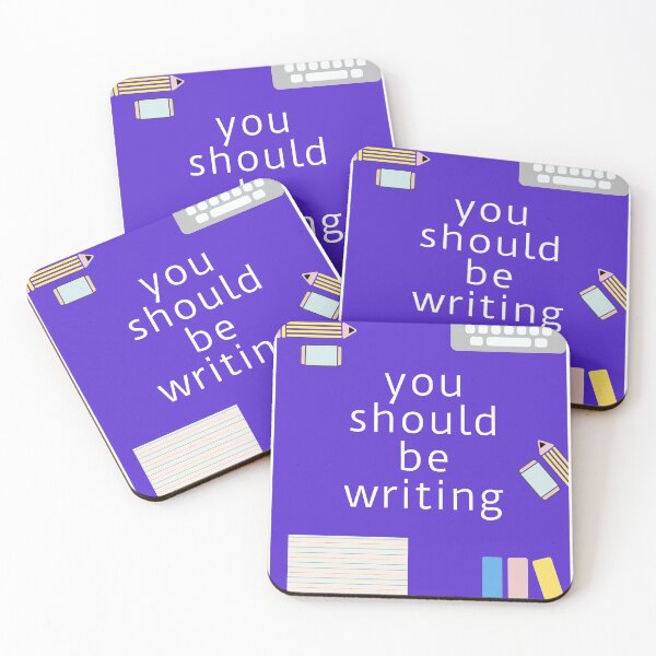 Item preview, You Should Be Writing -- Funny Office Art -- Modern designed and sold by statsandcats.