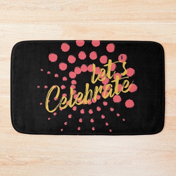 Item preview, Vibrant, cheerful, fun, modern graphic design of "Let's Celebrate" designed and sold by theendup.