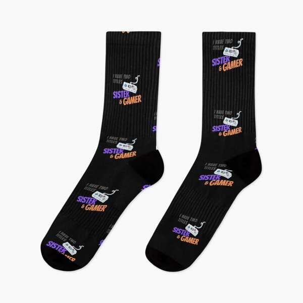 Item preview, I Have Two Titles Sister and Gamer designed and sold by Emerg-Apparel.