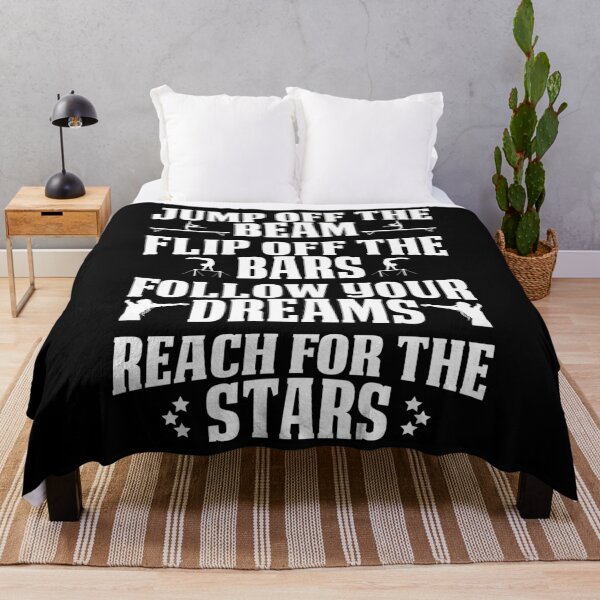 Item preview, Jump Off The Beam Flip Off The Bars Follow Your Dreams Reach For The Stars T-Shirt designed and sold by BlackDodo.