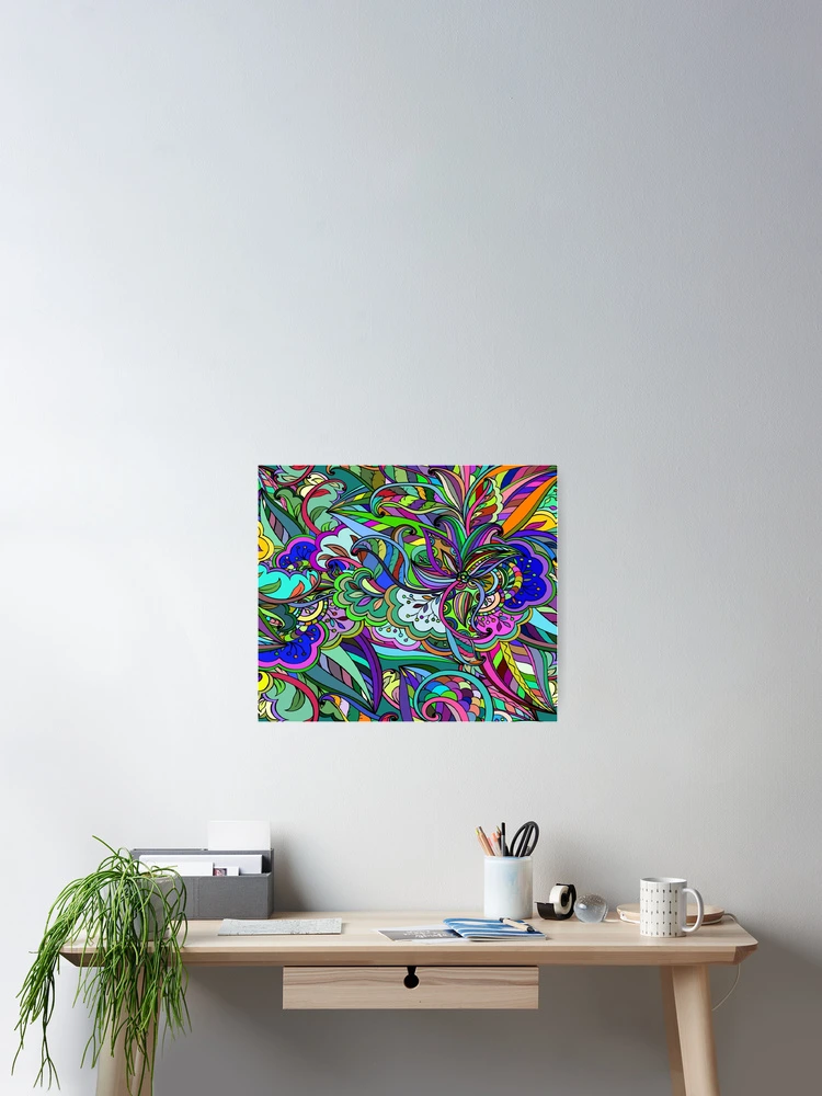 Thumbnail 2 of 3, Poster, Abstract Colorful Background - Pattern designed and sold by KM KAMRON.