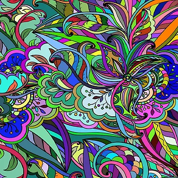 Artwork thumbnail, Abstract Colorful Background - Pattern by KM KAMRON