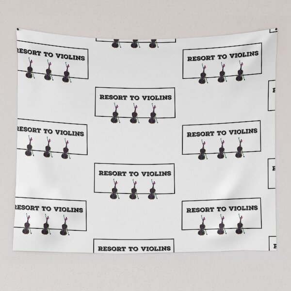 Item preview,  Resort To Violins (Violence) Punny Quote Design designed and sold by AritraSur.