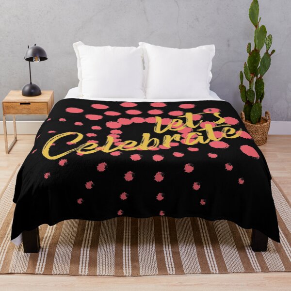 Item preview, Vibrant, cheerful, fun, modern graphic design of "Let's Celebrate" designed and sold by theendup.