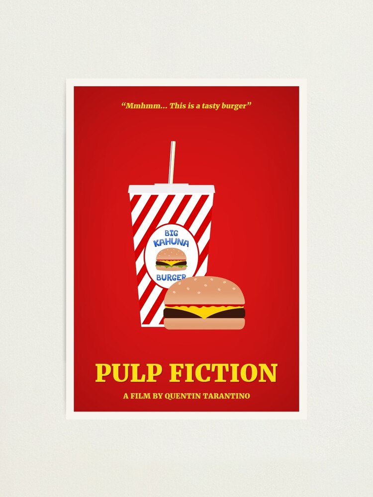 Pulp Fiction Filmplakat Fotodruck Von Polardesigns Redbubble