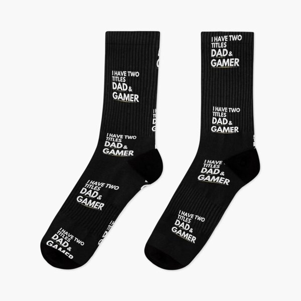 Item preview, I Have Two Titles Dad and Gamer designed and sold by Emerg-Apparel.