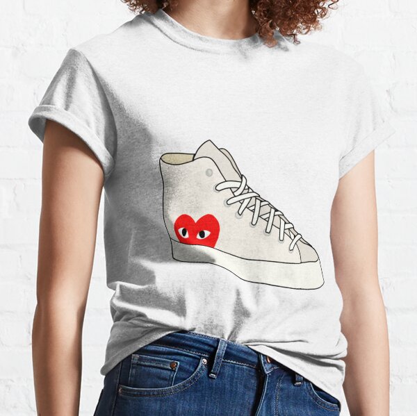 Heart sales converse shirt