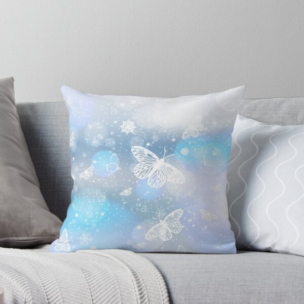 Item preview, Winter blue sky with falling snow, snowflake. Holiday Winter background for Merry Christmas and Happy New Year. Vector illustration designed and sold by mlanaa.