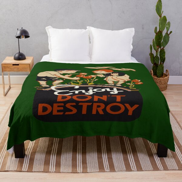 Item preview, Enjoy Don't Destroy - Póster infantil vintage designed and sold by Slydell1.