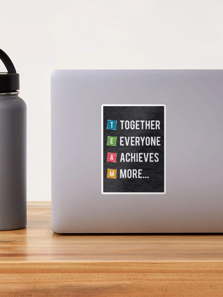 Wall Decals Team Motivational Wall Sticker - 'Together Everyone ...