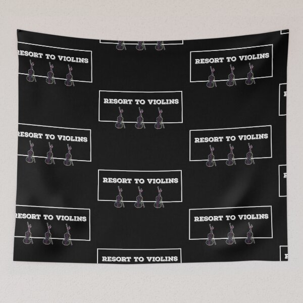 Item preview,  Resort To Violins (Violence) Punny Quote Design designed and sold by AritraSur.
