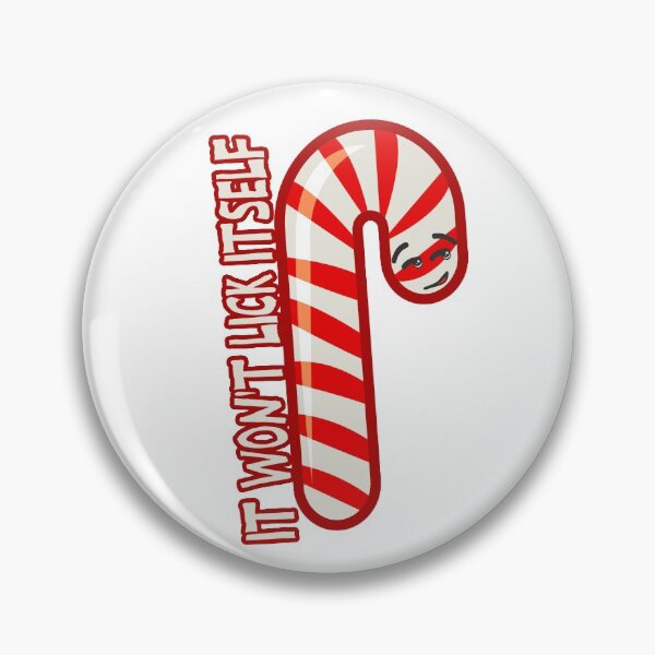 Item preview, It won't lick itself Candycane designed and sold by rachybattlebot.