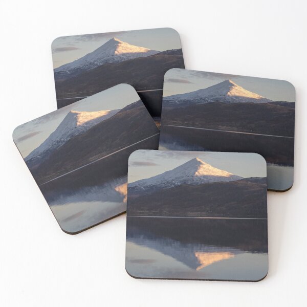 Item preview, 'Evening Light, on Schiehallion', The Fairy Mountain, Kinloch Rannoch, Perthshire. designed and sold by mucklepawprint.