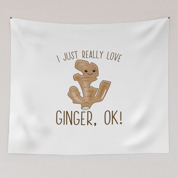 Item preview, I Just Really Love Ginger Ok! Kawaii Ginger designed and sold by Kawaiindoodle.