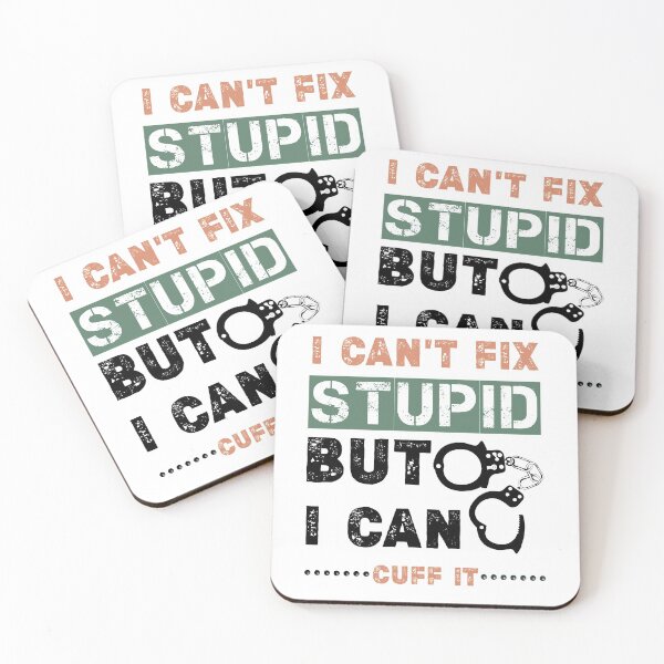 Item preview, Funny Correctional Officer gift - prison officer,Correction officer trainer ,I Can't Fix Stupid But I Can Cuff It designed and sold by Essakhi12.