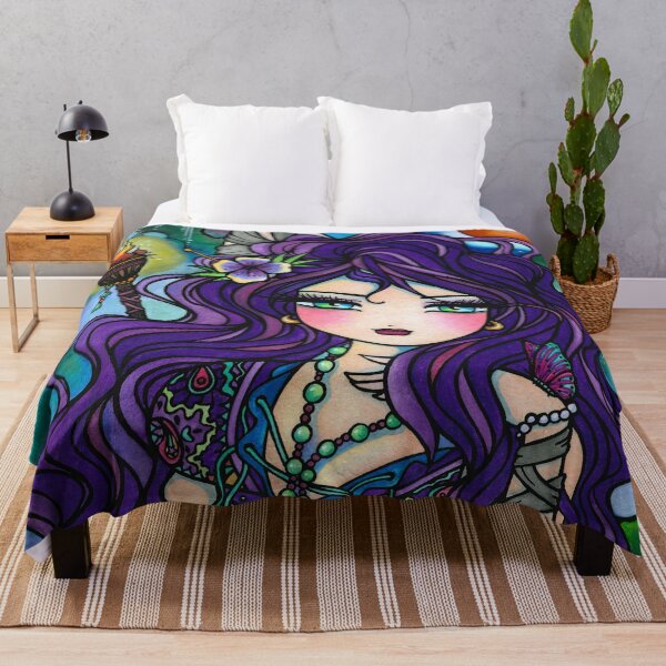 Item preview, Exotic Island Mermaid Whimsical Fantasy Art designed and sold by hannahlynnart.