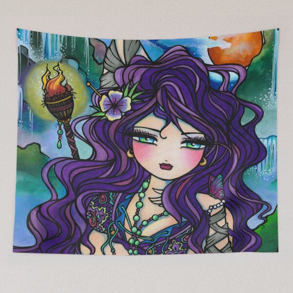 Item preview, Exotic Island Mermaid Whimsical Fantasy Art designed and sold by hannahlynnart.