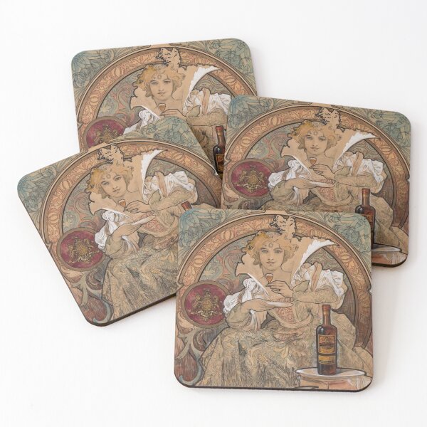 Item preview, Fox Land Rhum (1897) - Alphonse Mucha designed and sold by SALON DES ARTS.