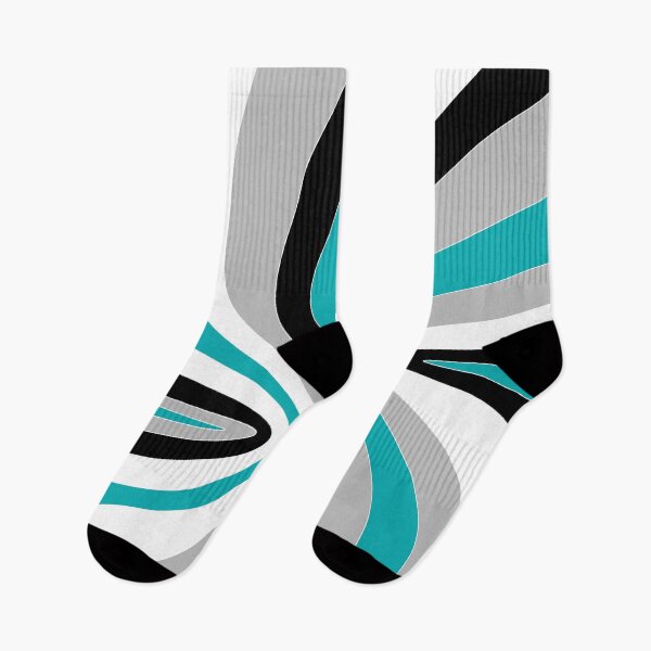 Item preview, Psychedelic Waves Black Grey Teal designed and sold by Quooki.