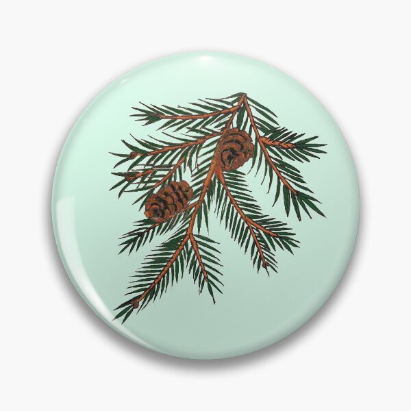 Item preview, Pine Cones On Pine Tree Branch designed and sold by CatharticTick.
