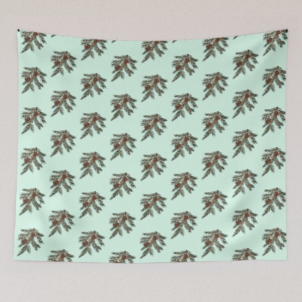 Item preview, Pine Cones On Pine Tree Branch designed and sold by CatharticTick.
