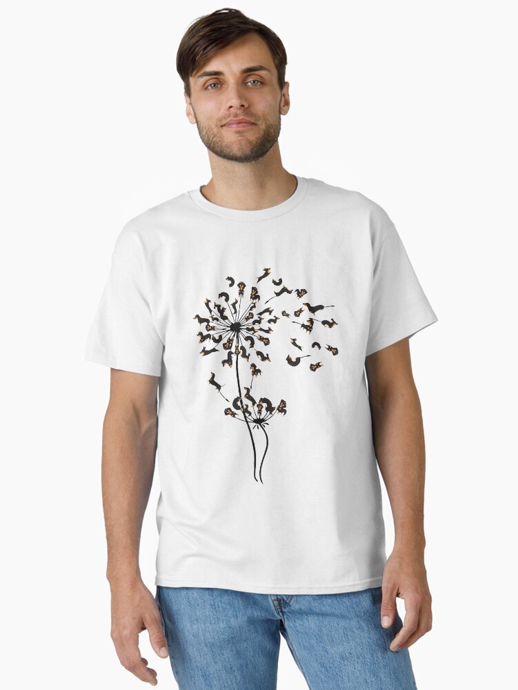 Imagen 2 de 7, Camiseta clásica con la obra Dachshund diente de león, diseñada y vendida por Isabellchas.