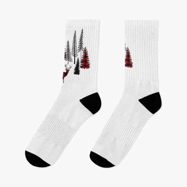 Item preview, Buffalo plaid deer forest designed and sold by Fibracreativa.