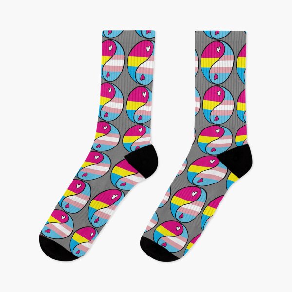 Item preview, Trans Pan Pansexual Transgender Cute LGBTQ+ Pride Yin Yang designed and sold by PepperThRealMVP.