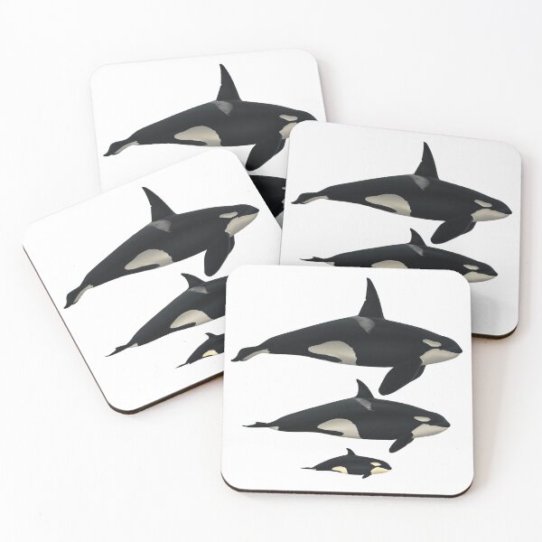 Item preview, California transient killer whales male, female, calf. designed and sold by Selena Rivera.