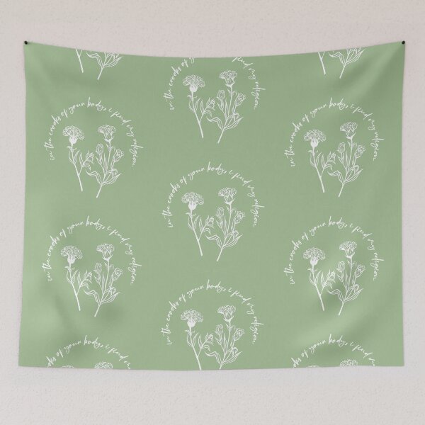 Item preview, in the crooks of your body, i find my religion (green) designed and sold by hungrykate.