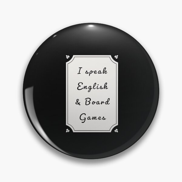 Item preview, I Speak English and  Board Games! designed and sold by Meeple Mania.