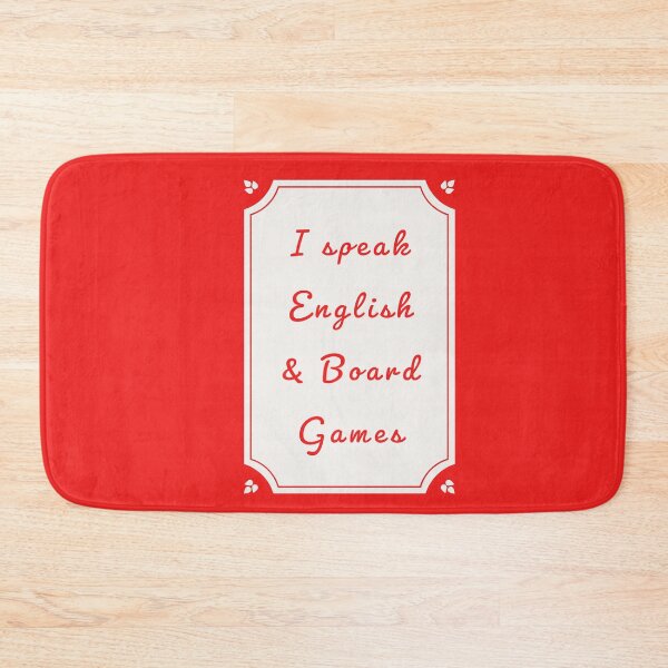 Item preview, I Speak English and  Board Games! designed and sold by Meeple Mania.