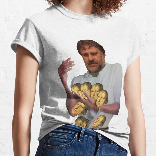 Vista previa del artículo con la obra «Zizek can't hold so many Hegels!», diseñado y vendido por emediefeme.