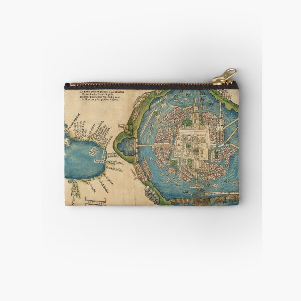Item preview, Aztec Tenochtitlan City Map, 1524 from Hernan Cortes designed and sold by nextstepdesigns.
