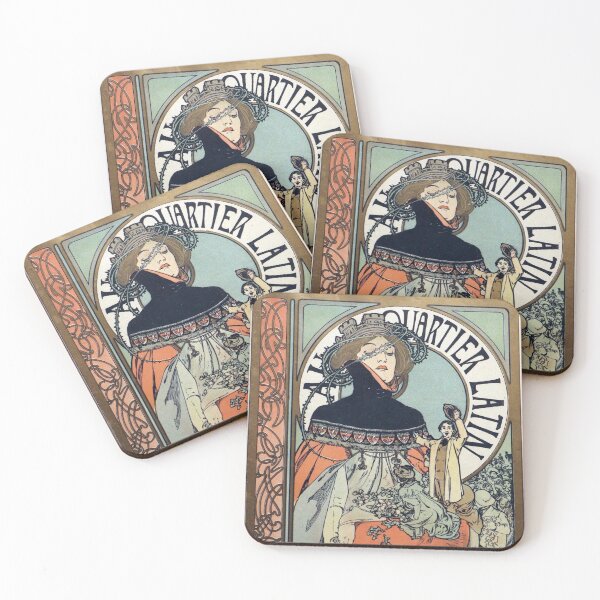 Item preview, Au Quartier Latin (1897) - Alphonse Mucha designed and sold by SALON DES ARTS.
