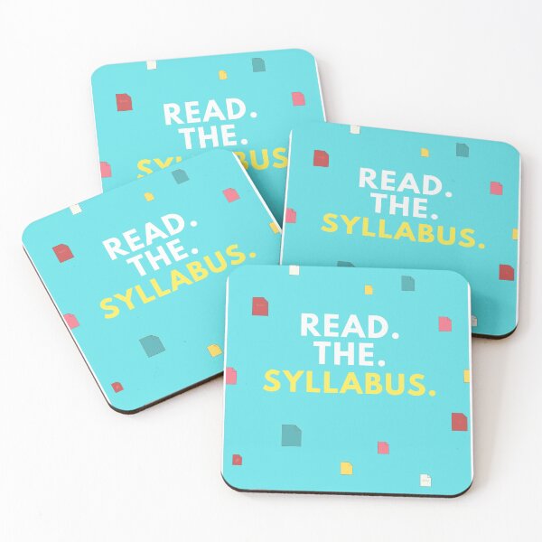 Item preview, Read the Syllabus -- Bright Professor Office Reminder designed and sold by statsandcats.