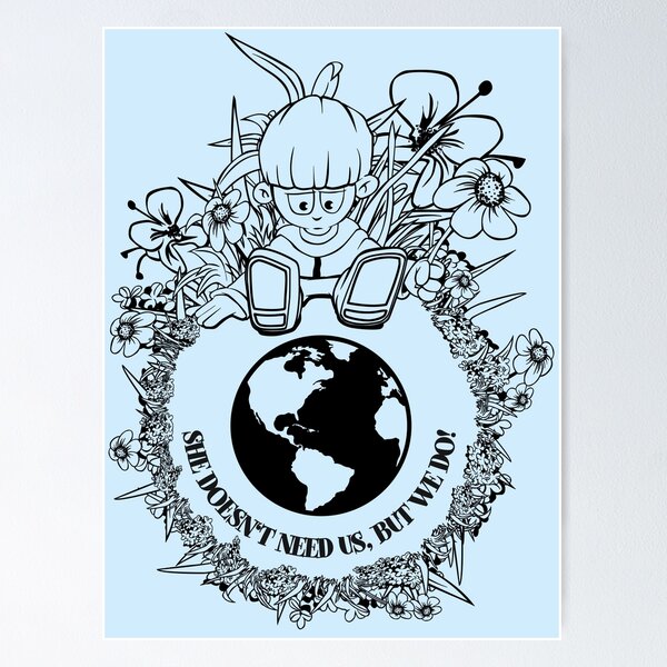 Item preview, Sad Earth Comic Illustration for light Shirts designed and sold by nukem-empire.