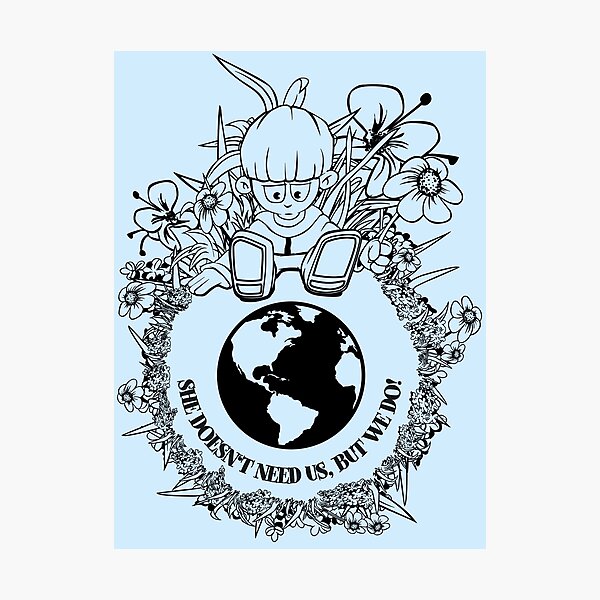 Item preview, Sad Earth Comic Illustration for light Shirts designed and sold by nukem-empire.