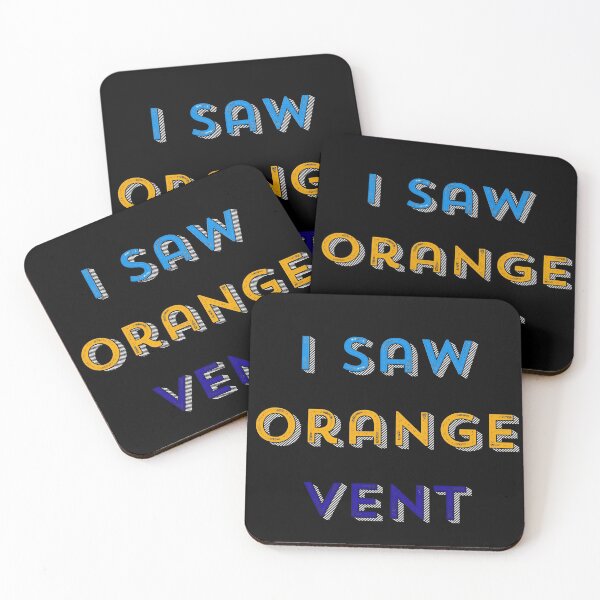 Item preview, Funny Popular Online Game “I Saw Orange Vent” Blue and orange Text designed and sold by gobbieshoppe.