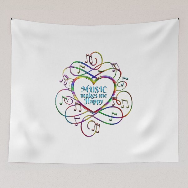 Item preview, Music Makes Me Happy designed and sold by CoolDoodles.