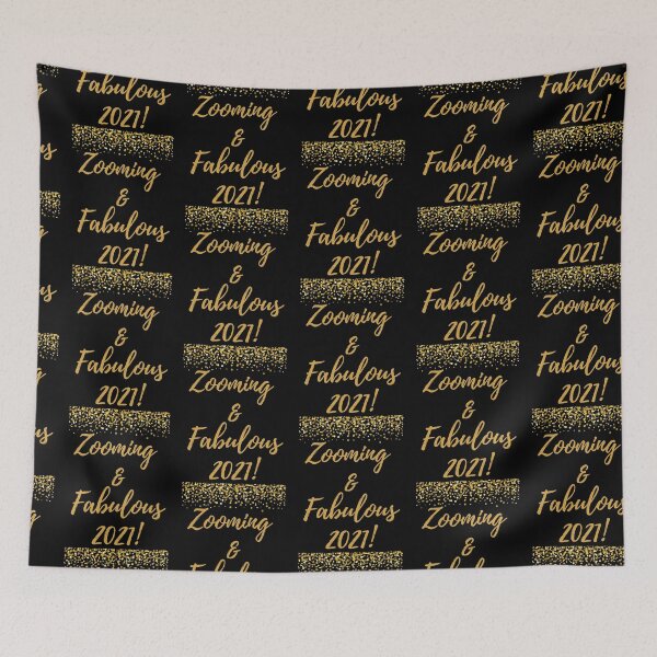 Item preview, Zooming and Fabulous 2021 fun quarantine tshirt,mug and notebook gear designed and sold by GmolahUnlimited.