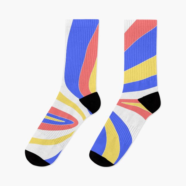 Item preview, Psychedelic Waves Red Blue Yellow designed and sold by Quooki.