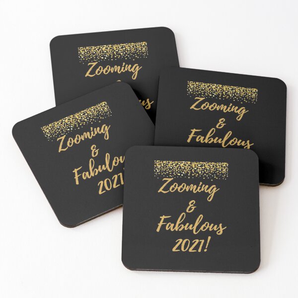 Item preview, Zooming and Fabulous 2021 fun quarantine tshirt,mug and notebook gear designed and sold by GmolahUnlimited.