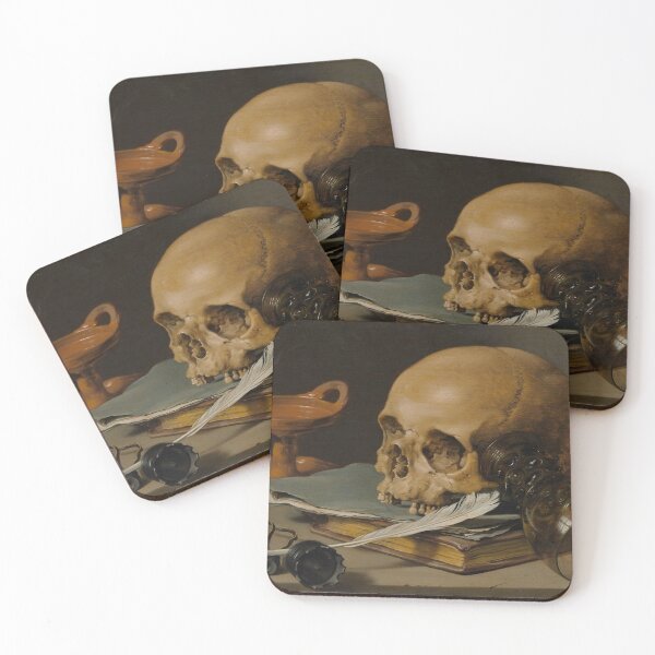 Item preview, Skull - Pieter Claesz - Vintage Art designed and sold by RickE.