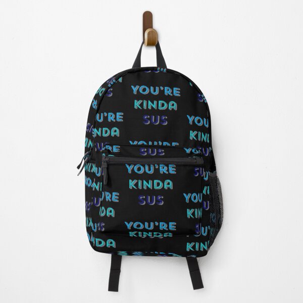 Item preview, Funny Popular Online Game “You’re Kinda Sus” Blue and teal Text designed and sold by gobbieshoppe.