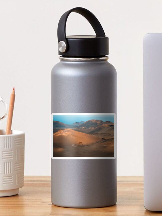 Imagen 1 de 3, Pegatina con la obra Entre volcanes, diseñada y vendida por EkatiaSuarez.