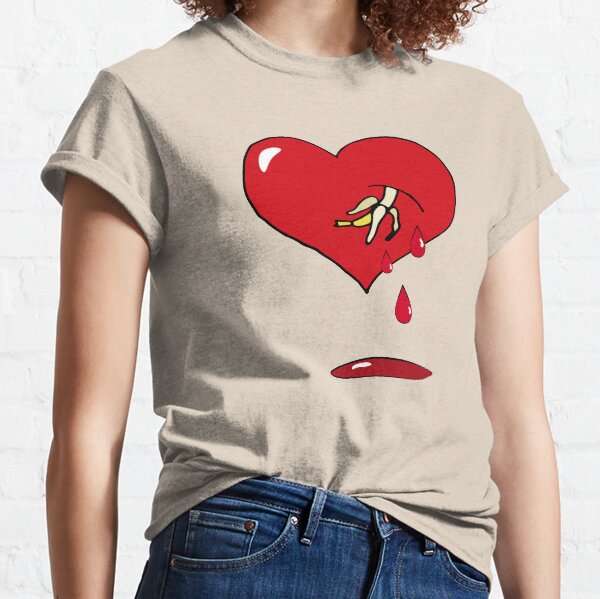 Crying Red Heart T Shirts Redbubble