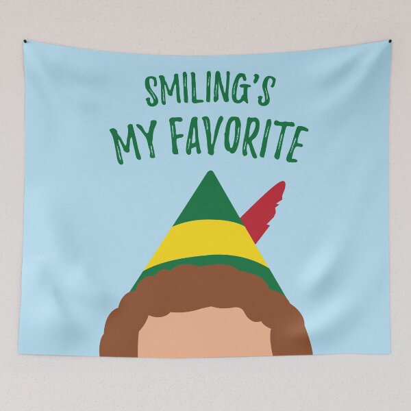 Item preview, Buddy the Elf Inspired Quote Smiling's My Favorite designed and sold by Lavenderbuttons.