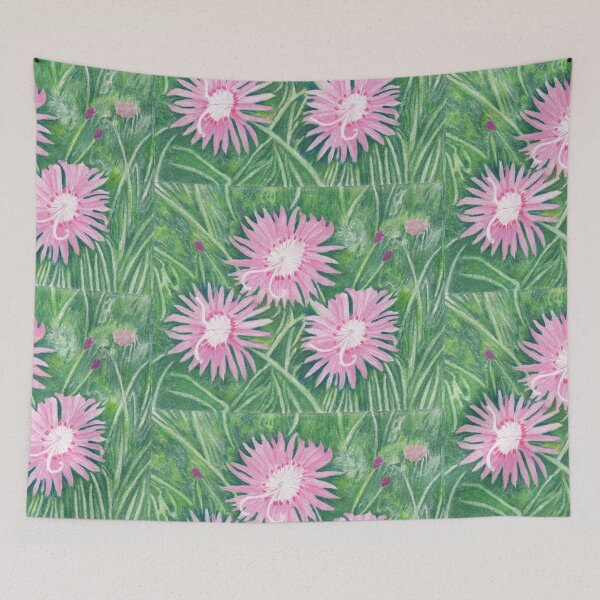 Item preview, Pinks (Dianthus) Flowers in Colored Pencil designed and sold by The Elderberry Blossom.