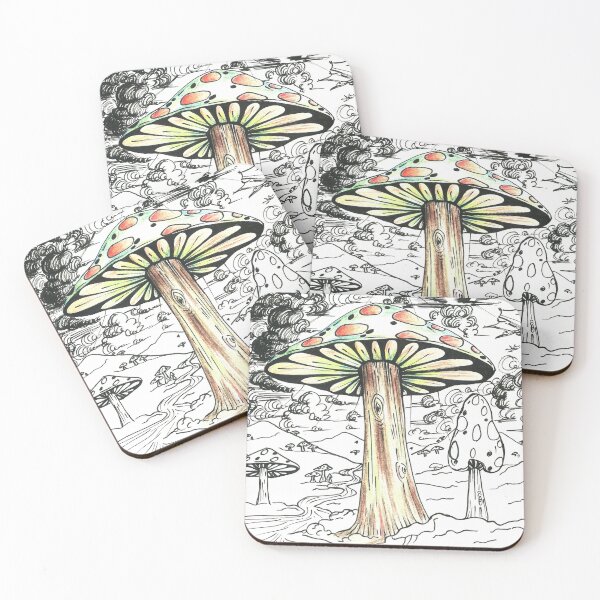Item preview, Trippy Giant Rainbow Prehistoric Mushroom  designed and sold by BohoMoon.